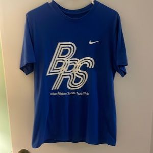 Blue nike running shirt